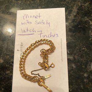 MONET BRACELET WITH SAFETY CHAIN